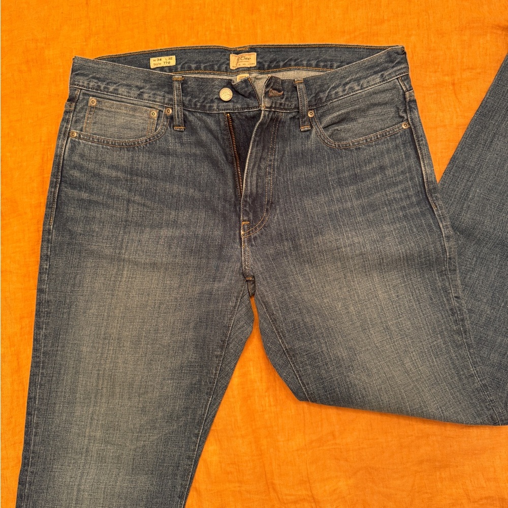 J. Crew Men's 770 Blue Jeans 34x32 New